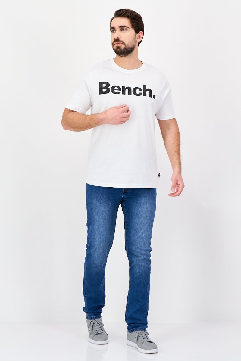 Bench Men Sportswear Fit Short Sleeve Outdoor T-Shirt, White - Image 3